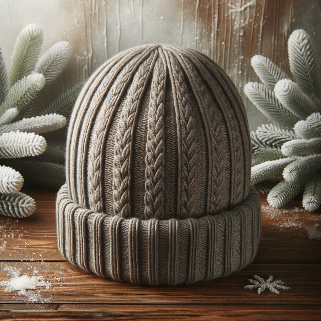 Stylish ribbed beanie hat, a warm winter hat and essential winter wardrobe accessory, showcasing the latest winter headwear trends and ribbed hat styles, perfect for cold weather outfits.